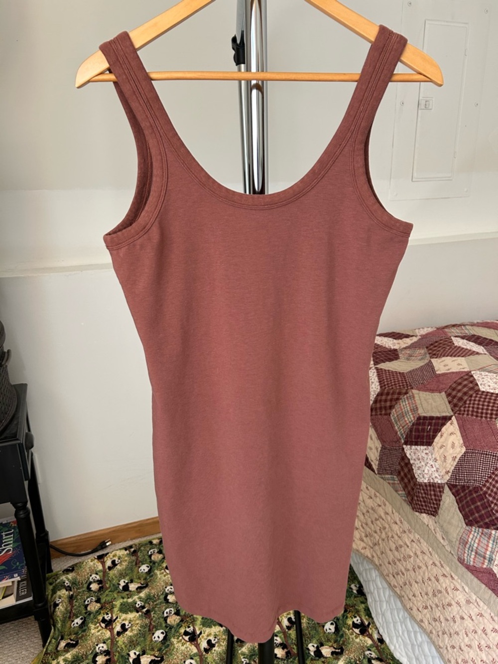 Lululemon Classic Fit Cotton Blend Scoop Dress 6